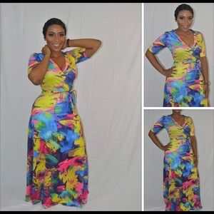 Splash Sundress with Sleeves